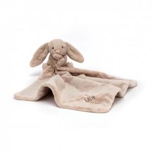 Jellycat Personalised Bashful Beige Bunny Soother 34 CM X 34 CM | 64098HMLK