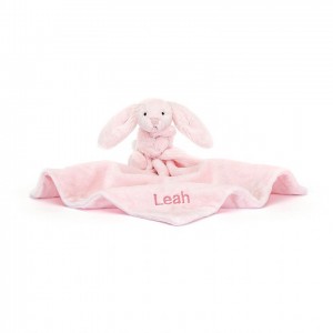 Jellycat Personalised Bashful Pink Bunny Soother 34 CM X 34 CM | 37489NBQY