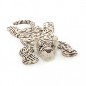 Jellycat Sacha Snow Tiger Playmat 85 CM X 44 CM | 74251XDCG