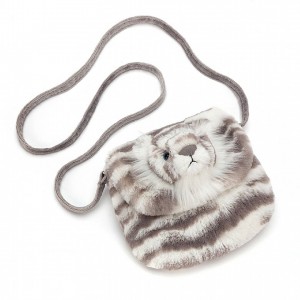 Jellycat Sacha Tiger Shoulder Bag 18 CM X 17 CM | 69012FIMB