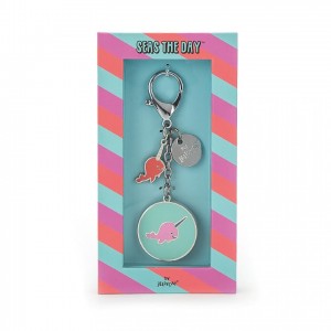Jellycat Seas The Day Enamel Keyring 16 CM X 8 CM | 63102DBLF
