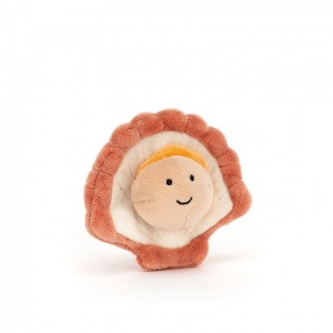 Jellycat Sensational Seafood Scallop 8 CM X 10 CM | 40971NSQG