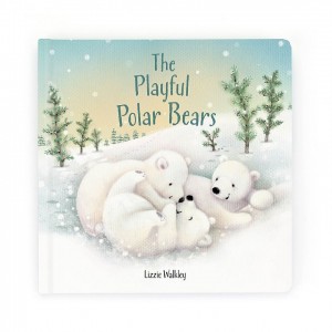 Jellycat The Playful Polar Bears Book 21 CM X 21 CM | 97361WNVX