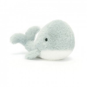 Jellycat Wavelly Whale Grey 8 CM X 13 CM | 97328CSMU