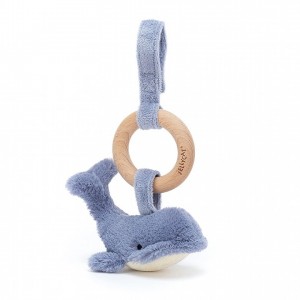 Jellycat Wilbur Whale Wooden Ring Toy 16 CM X 6 CM | 81739SACM