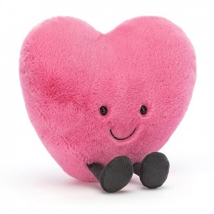 Large Jellycat Amuseable Pink Heart 17 CM X 19 CM | 64703KOQM