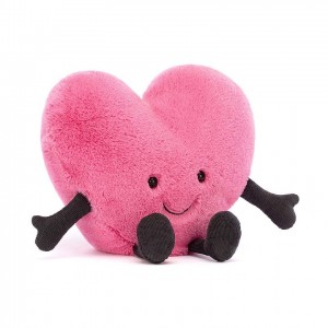 Large Jellycat Amuseable Pink Heart 17 CM X 19 CM | 29583EGCV