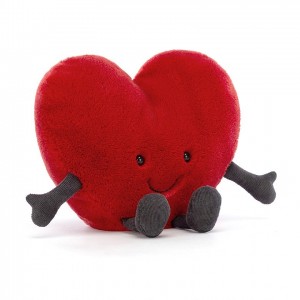 Large Jellycat Amuseable Red Heart 17 CM X 19 CM | 92514QMXH