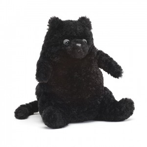 Medium Jellycat Amore Cat Black 26 CM X 18 CM | 76043VKPY