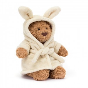 Medium Jellycat Bartholomew Bear Bathrobe 26 CM X 12 CM | 35982TIKD
