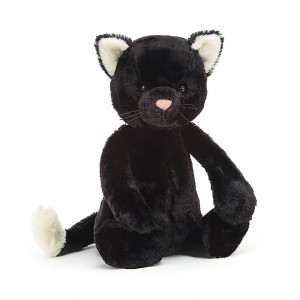 Medium Jellycat Bashful Black Kitten 31 CM X 12 CM | 12957FPLO