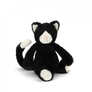 Medium Jellycat Bashful Black and White Kitten 31 CM | 47530JEQD