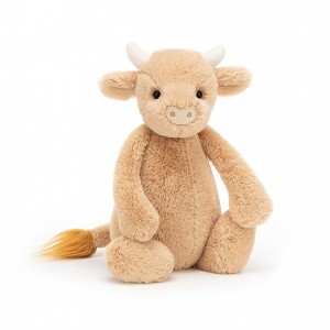 Medium Jellycat Bashful Cow 31 CM X 12 CM | 01897VJQL