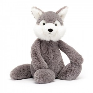 Medium Jellycat Bashful Wolf 31 CM X 12 CM | 52396QURT
