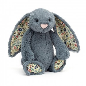 Medium Jellycat Blossom Dusky Blue Bunny 31 CM X 12 CM | 04276ZVXW