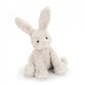 Medium Jellycat Fuddlewuddle Grey Bunny 23 CM X 20 CM | 06714KGHX