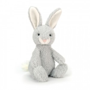 Medium Jellycat Nibbles Silver Bunny 21 CM | 03942KSUB