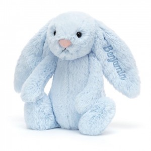 Medium Jellycat Personalised Bashful Blue Bunny 31 CM X 12 CM | 03194BZRT