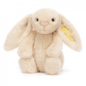 Medium Jellycat Personalised Bashful Luxe Bunny Willow 31 CM X 12 CM | 54231LOER