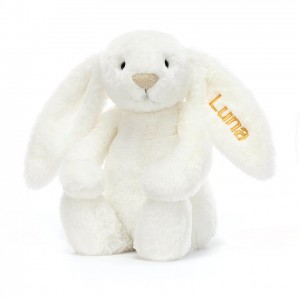 Medium Jellycat Personalised Bashful Luxe Bunny Luna 31 CM X 12 CM | 36014SLBK