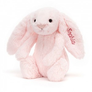 Medium Jellycat Personalised Bashful Pink Bunny 31 CM X 12 CM | 23564AIRF