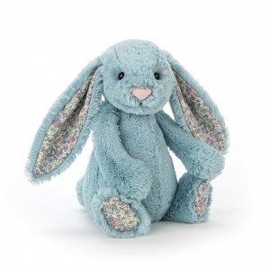 Small Jellycat Blossom Aqua Bunny 18 CM X 9 CM | 89352YOXU