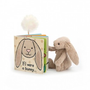 Small Jellycat If I Were A Bunny Book and Bashful Bunny | 82591UTYM