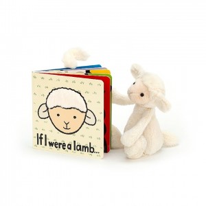Small Jellycat If I Were A Lamb Book and Bashful Lamb | 65429UXAT