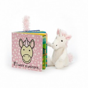 Small Jellycat If I Were A Unicorn Book and Bashful Unicorn | 96710KMXI