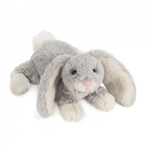 Small Jellycat Loppy Silver Bunny 21 CM X 9 CM | 30261JHNB