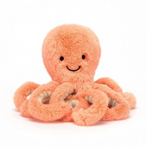 Small Jellycat Peachie Octopus 14 CM X 7 CM | 70961MPUL