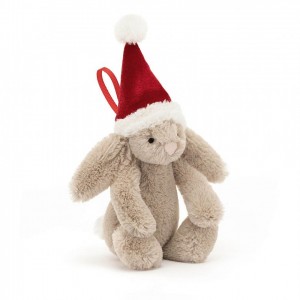 Tiny Jellycat Bashful Christmas Bunny Decoration 13 CM X 6 CM | 45160PTLC