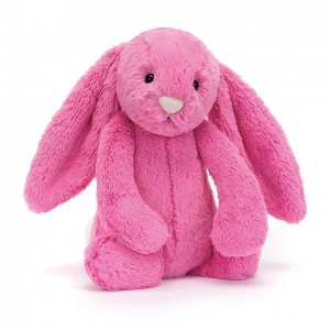 Tiny Jellycat Bashful Hot Pink Bunny 13 CM X 6 CM | 86279VATL