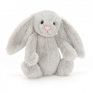 Tiny Jellycat Bashful Silver Bunny 13 CM X 6 CM | 82675ELMD