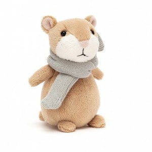 Tiny Jellycat Happy Cinnamon Hamster Mini 12 CM X 7 CM | 26918YDGZ
