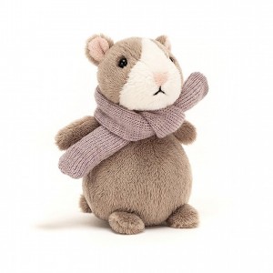 Tiny Jellycat Happy Nutmeg Hamster Mini 12 CM X 7 CM | 68091UAOE