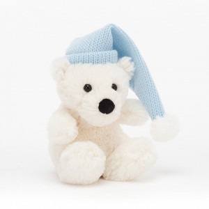 Tiny Jellycat Poppet Polar Bear 11 CM X 7 CM | 13428XAIF